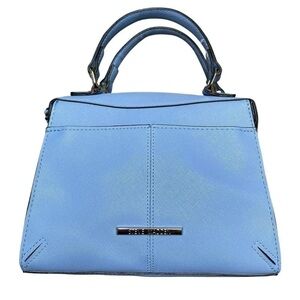 Women’s Light Blue Structured Top-Handle Bag